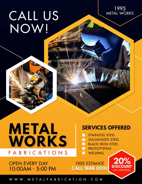 Welding & Metal Work Flyers Templates & Designs 